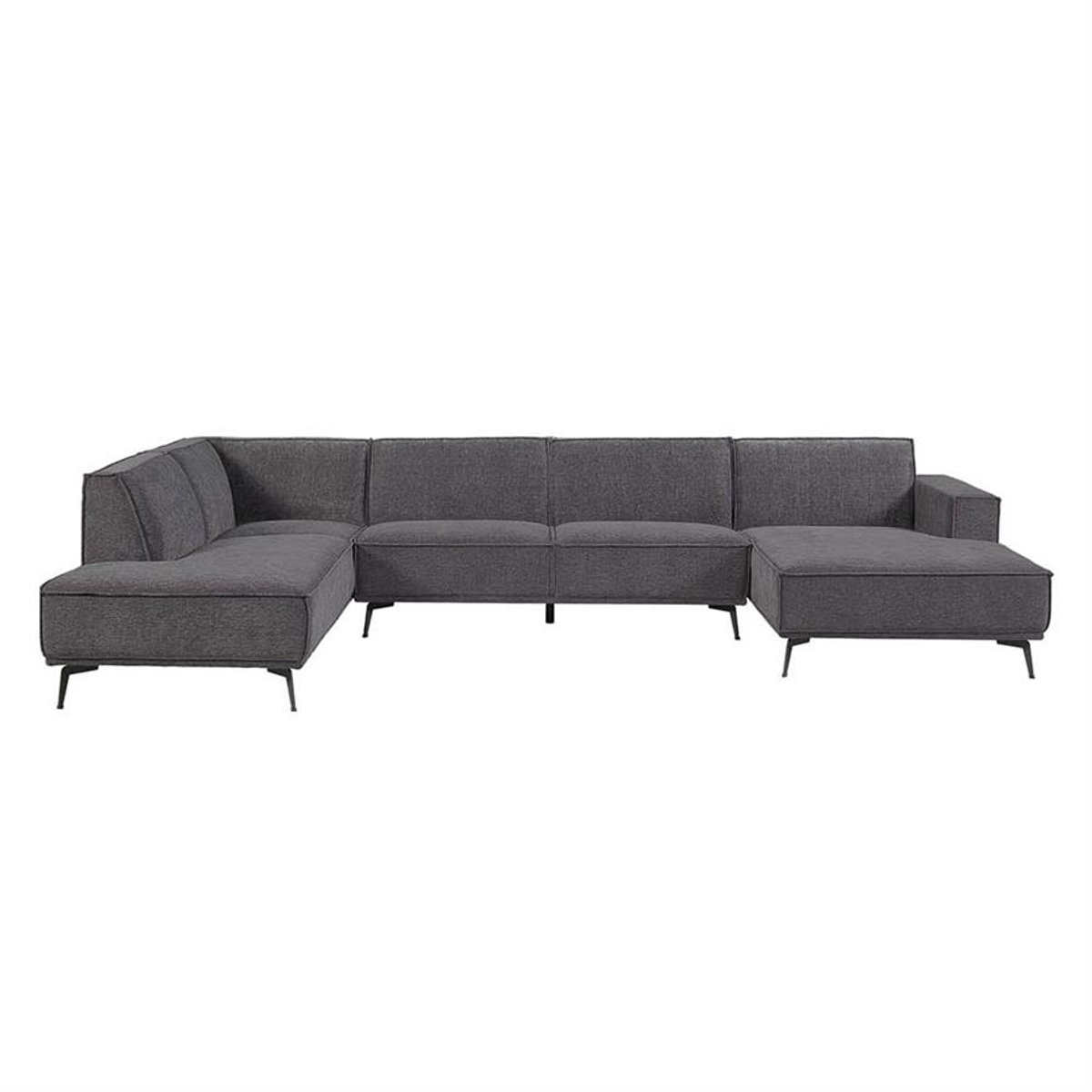 Tower Living Chaise Longue Bank Leeds - Blauw Stof - Links - 350x217x81cm