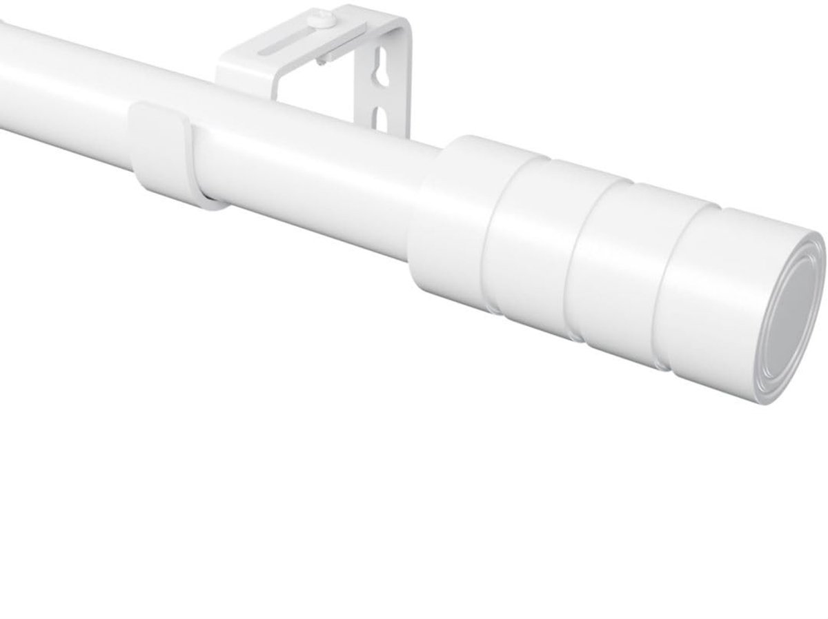 Dailygoody - Gordijnroede - Verstelbare gordijnstang - Ideaal voor slaapkamer en woonkamer - Wit - Voor oogjes en ringen - Perfecte lengte 60-135 cm