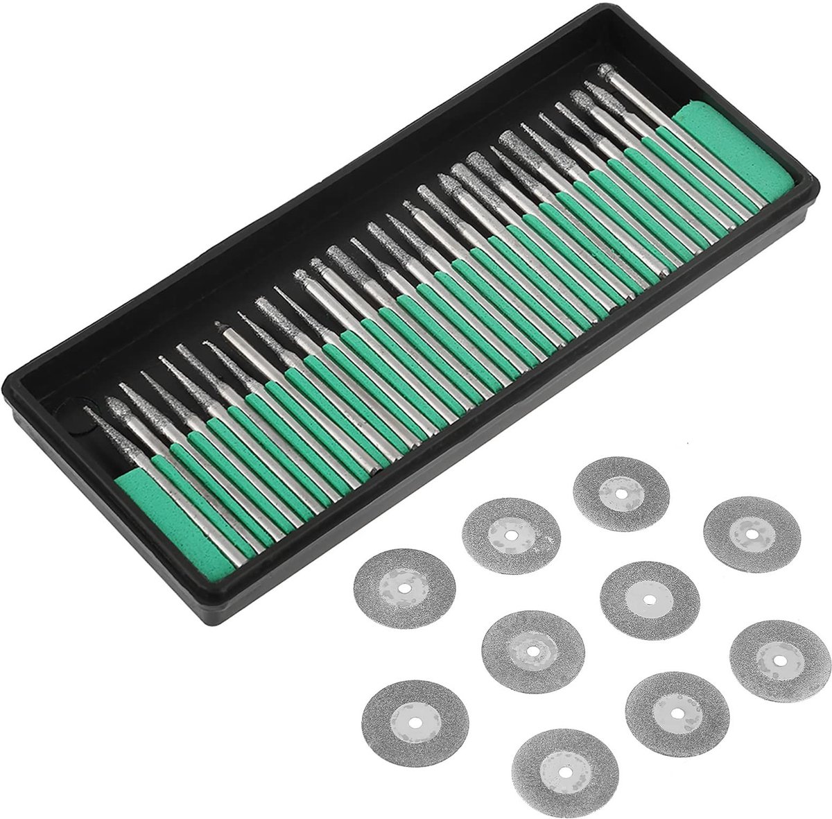 Dailygoody - Snijschijven - 0.5mm Cap Disc - 30 stuks - Zaagbladen - Snijgereedschap accessoires - Mandrels - Inclusief 10 zaagbladen - Geschikt voor ..