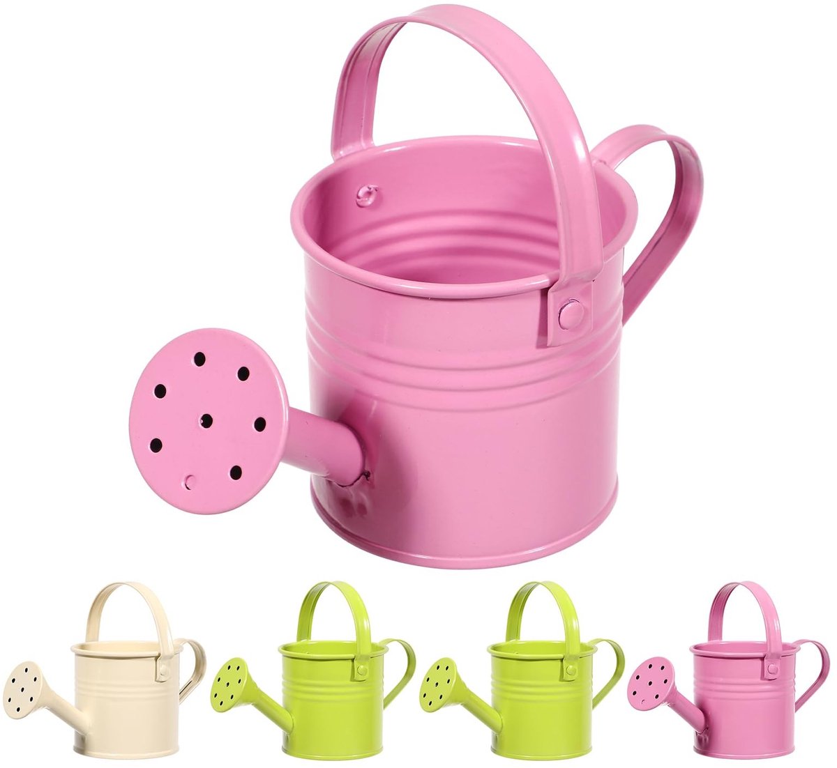 Dailygoody - Metalen gieter - Kinderen - Duurzaam ijzer - Gemengde kleuren - Irrigatie gieter - Ideaal voor tuin en planten - Geschikt voor kinderen