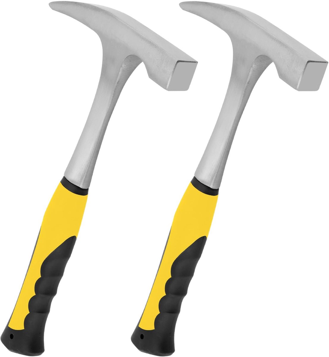 Dailygoods - Dailygoody - Geologische Hammer - Sharp Bakstenen Hammer - Perfect voor Mineraalonderzoek - Geel-zwart - Polijsten Fossiele Hamer - Geologisch Onderzo.