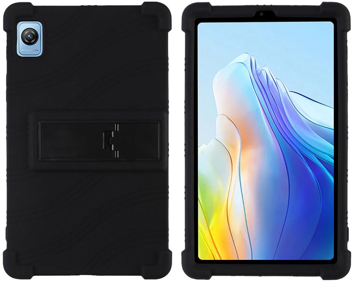 Dailygoods - Dailygoody - Case voor Blackview Tab 60 - Zachte TPU siliconen hoes - Airbag valbescherming - Zwart - Bescherming tablet - Geschikt voor Blackview Tab 6