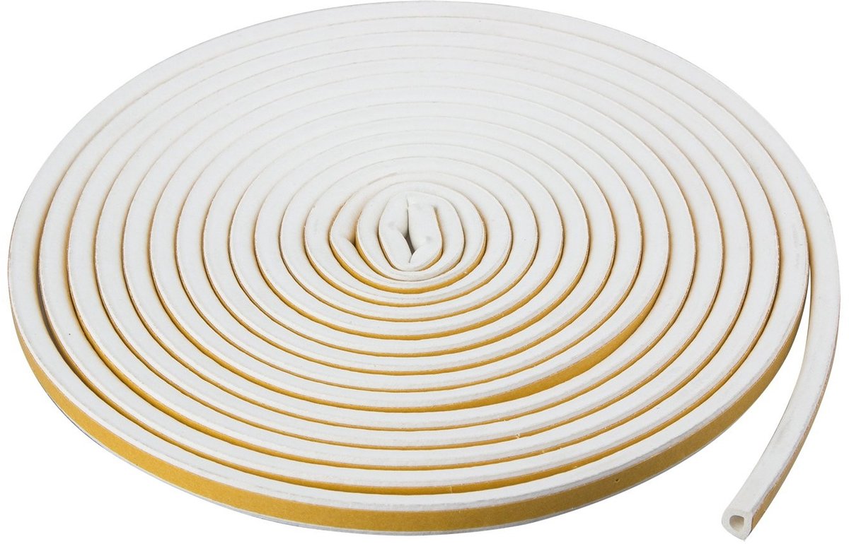 Dailygoody - D-vormige Isolatiestrip - Zelfklevend Raam en Deur Seal - 5m Winddicht en Geluidsisolatie