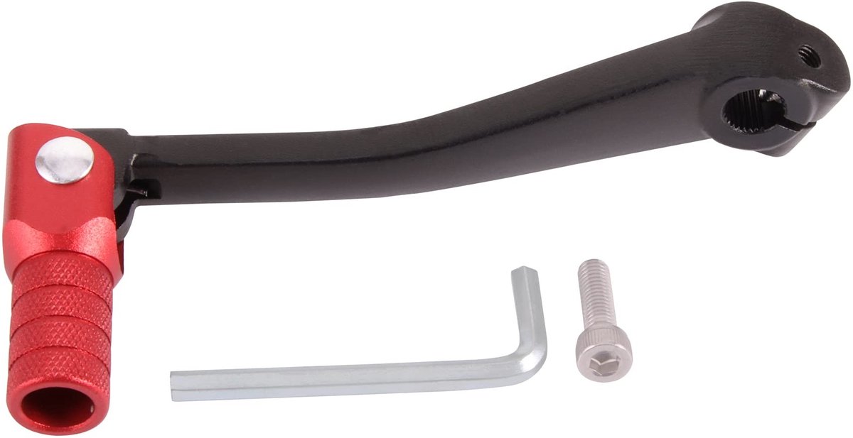 Dailygoods - Dailygoody Shift Lever - Vouwbare Versnelling - Aluminium - Zwart - Geschikt voor 50cc-250cc Dirt Pit Bikes en ATV's