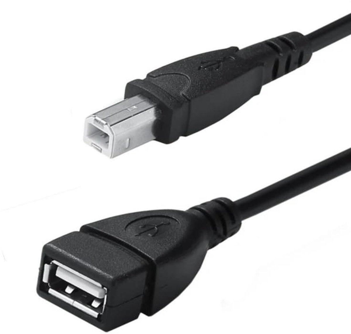 Dailygoods - Cosensi - Dailygoody - A to B Adapter Kabel - USB 2.0 - Converter Kabel voor Printer en Scanner - Zwart - Hoge Snelheid - 1m - Geschikt voor Diverse Apparaten
