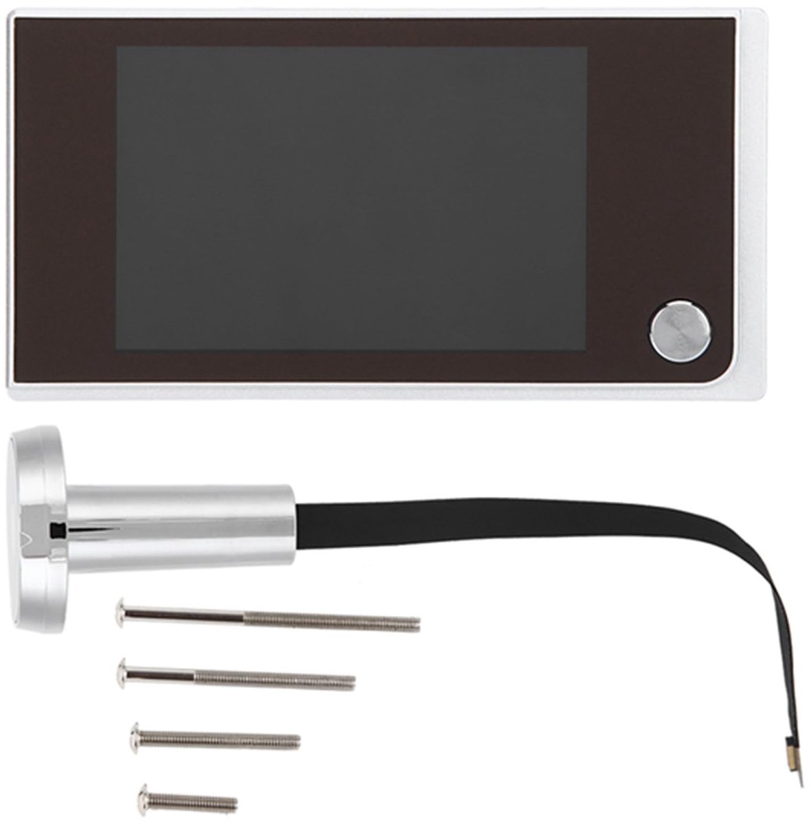 Dailygoods - Elektronische Deurbel met 3,5 Inch LCD Scherm en Brede Kijkhoek