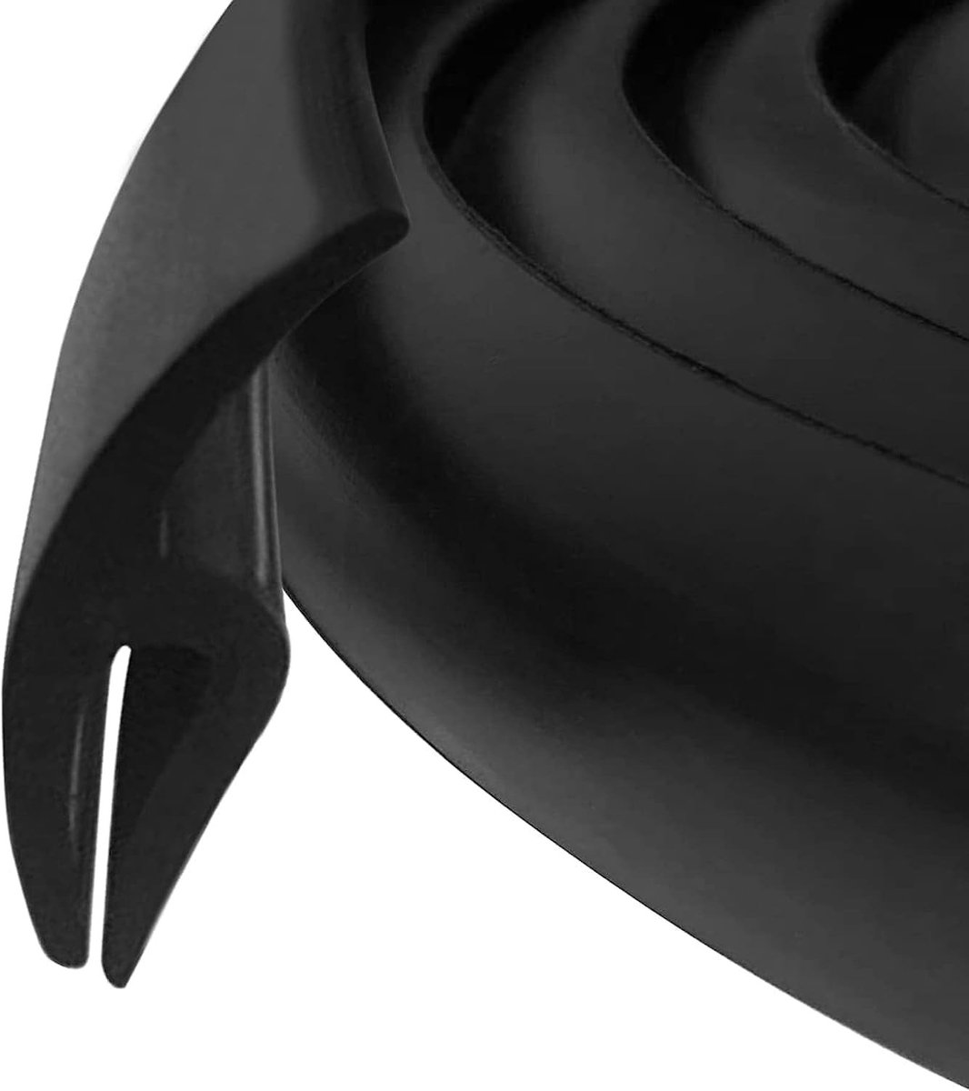 Dailygoods - Dailygoody - Wisser rubberen strips - Raamafdichtingsstrip - 1,7 m - Zwart - Rubber afdichting - Voor auto en camper - Geschikt voor meerdere voe