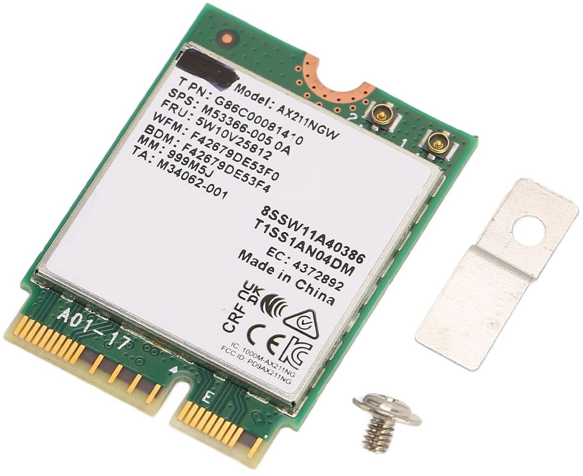 Dailygoods - Dailygoody - Draadloze WiFi-kaart - M.2 Netwerkadapter - Hoge snelheid 2400 Mbps - Ondersteunt BT 5.2 - Ideaal voor laptops - Perfect voor gaming en s...