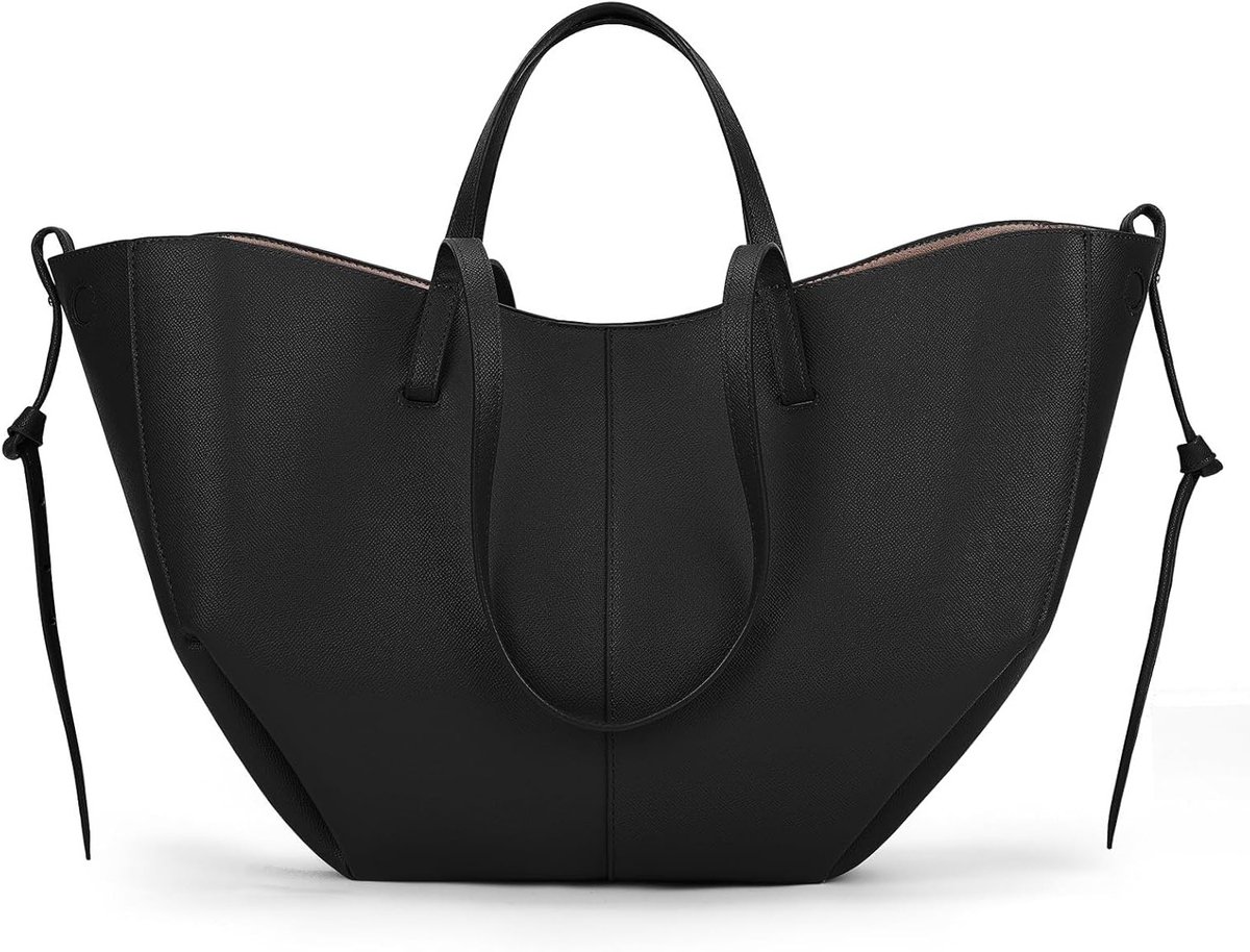 Dames Tote Bag Grote Shopper Tas van PU Leer met Handvat en Binnenzak voor Kantoor en Vrije Tijd