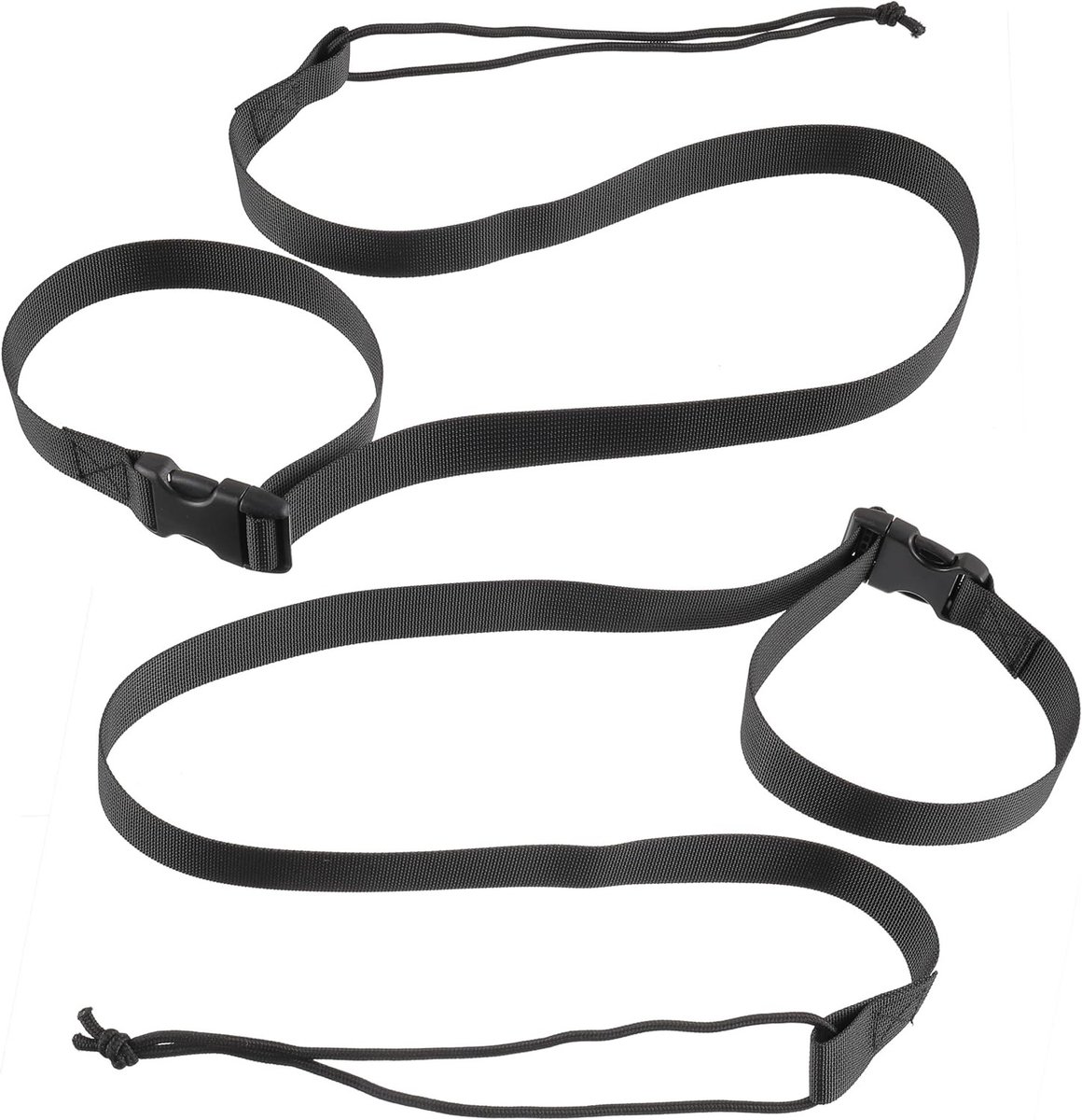 Verstelbare Snowboard Straps Set van 2 - Duurzame Nylon Bindingen voor Sneeuwsport, Geschikt voor Kinderen en Volwassenen, Snelle Bevestiging van Snowboard Boots