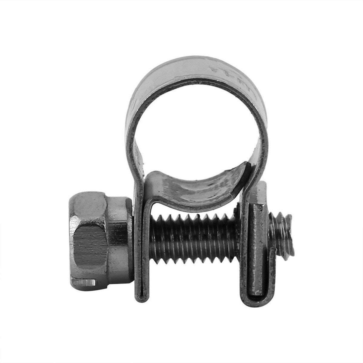 Dailygoods - Dailygoody - Mini Brandstofslang Klemmen - Roestvrijstalen Slangklemmen - Compact - 10 Stuks - Verstelbare Klemmen - Geschikt voor 6-13mm Slangen
