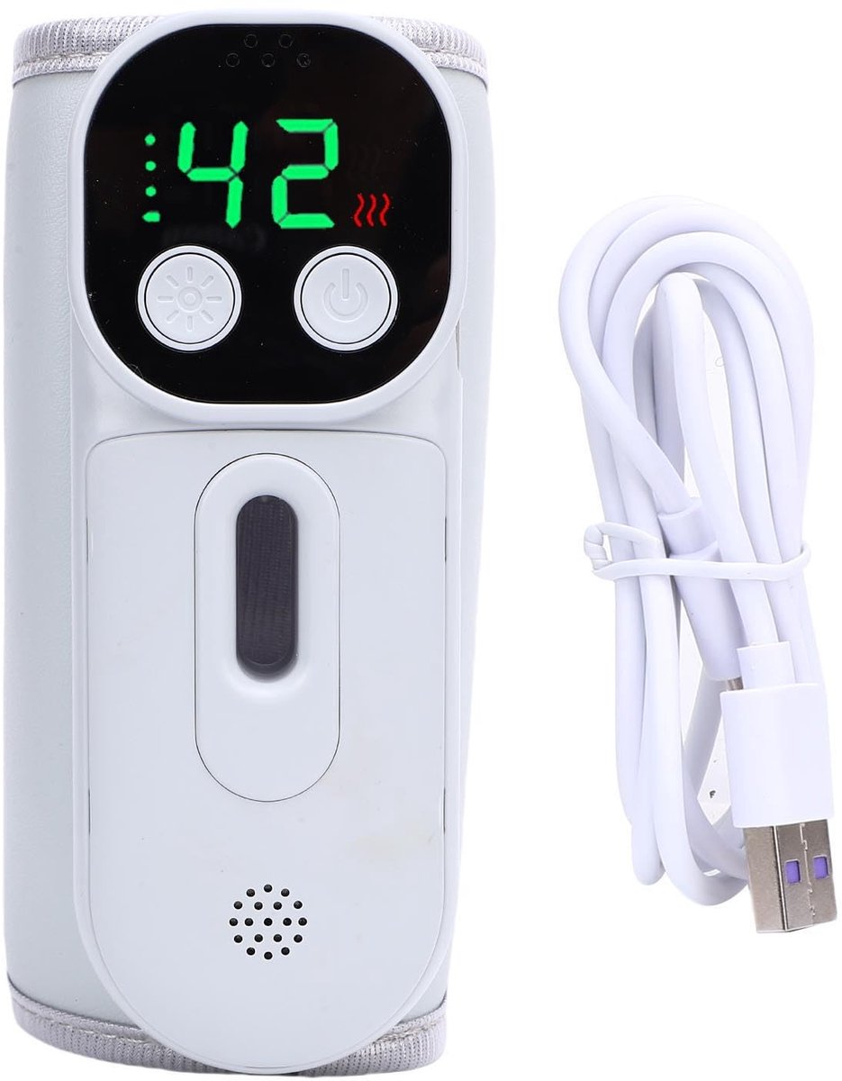 Dailygoods - Draagbare Fleswarmer met Draadloze Oplaadfunctie en 8000 mAh Batterij