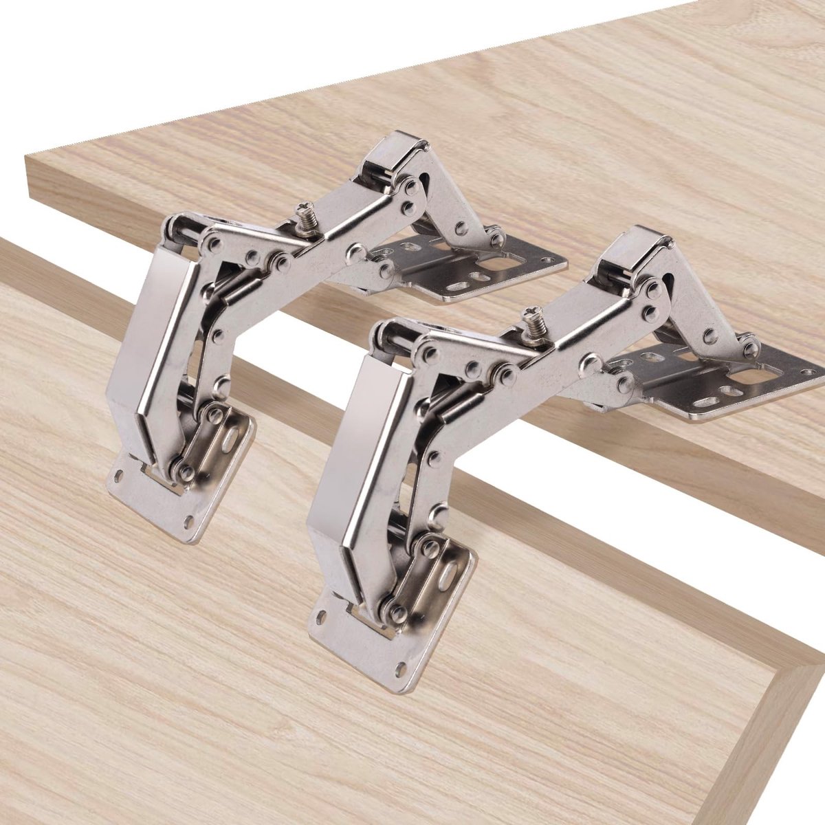 Dailygoods - Dailygoody - Hydraulische Kast Scharnieren - 2 Stuks Verstelbare Swivel Platform Scharnieren - Duurzaam en Sterk - Ideaal voor Meubels - Voor Verstelb