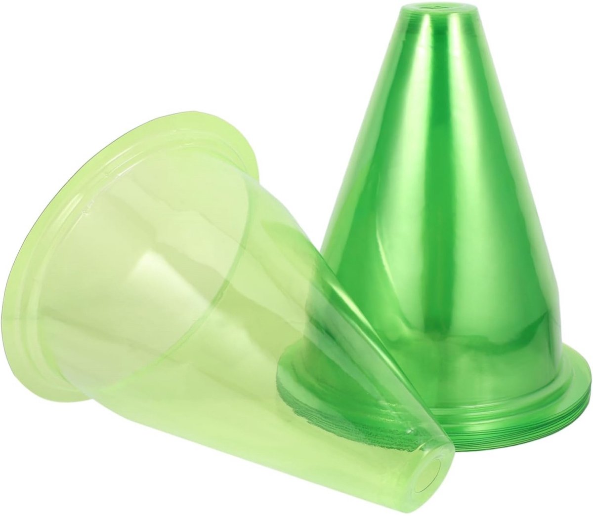 TOVBMUP Planten stolp - plantenstolp - transparante hoezen - Gewasbescherming - voor het beschermen van slaplanten tegen vogels, slakken, vorst of weer - 20 x 24 cm - groen - 24 stuks