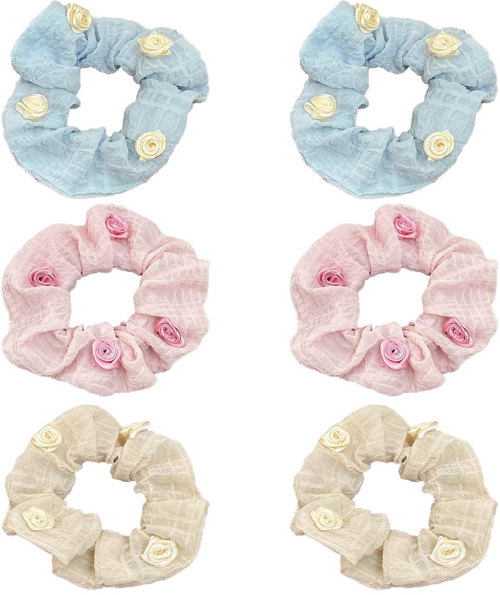 Dailygoods - Set van 6 Rozenbloem Haaraccessoires voor Dames