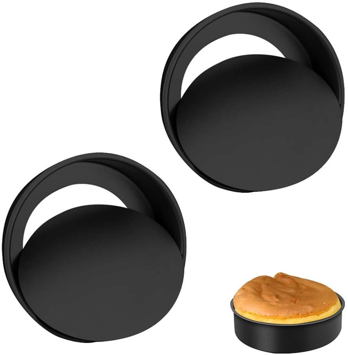 Dailygoods - Set van 2 Ronde Bakvormen 20 cm met Anti-aanbaklaag