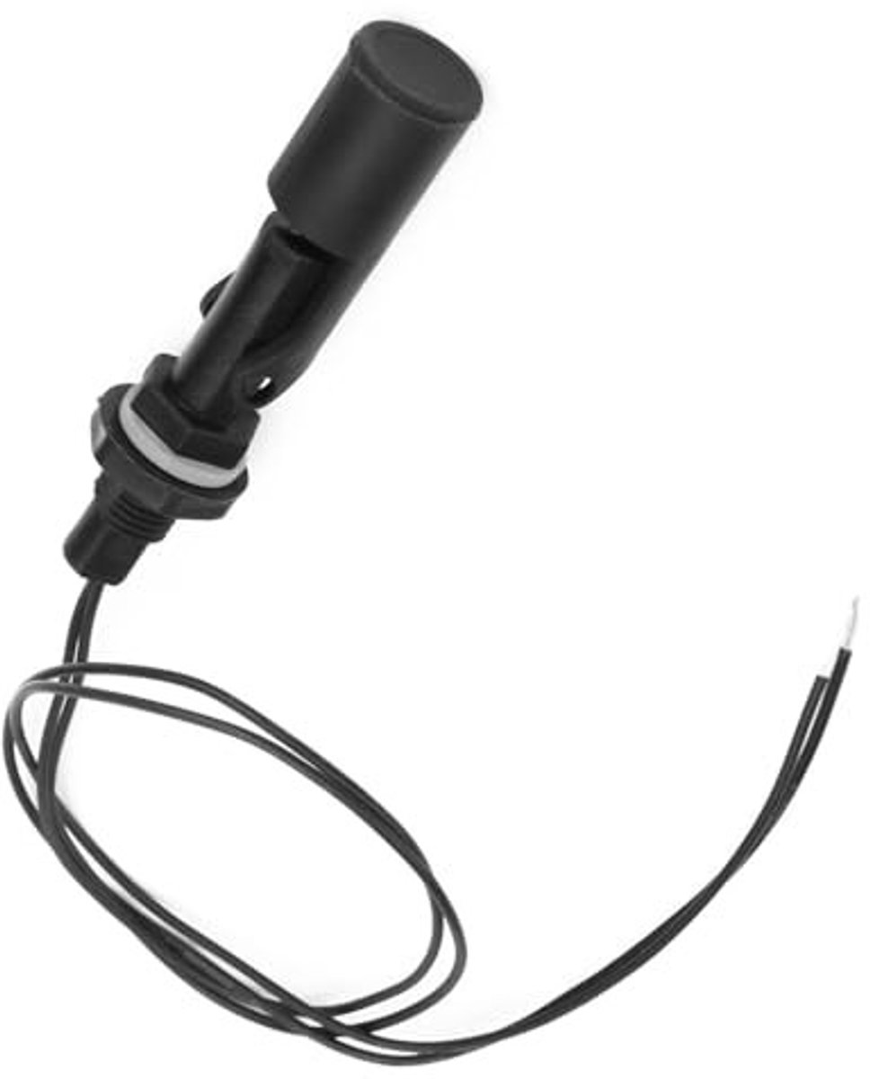 Dailygoods - Dailygoody - Water-vloeistofniveausensor - Vlotterschakelaar - Corrosiebestendig - Zwart - Vloeistofniveau - Geschikt voor tank en zwembad - 2 st