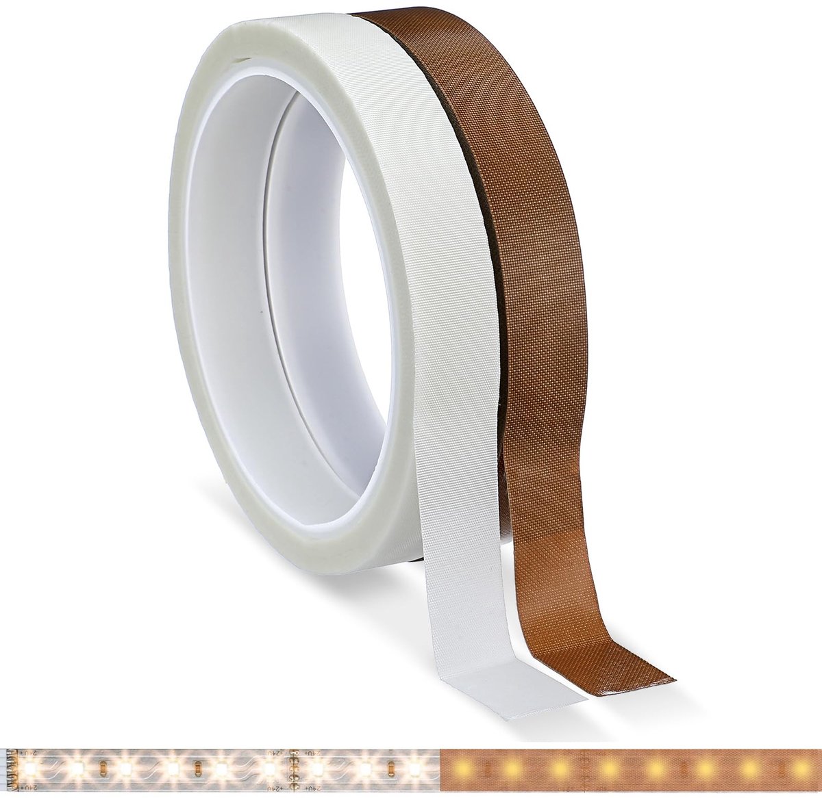 Dailygoods - Set van 2 Verduisteringsbanden voor LED-strips en Decoratie