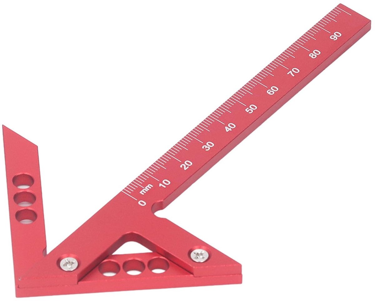 Dailygoods - Aluminium Hoekschrijfmeter voor Nauwkeurige Markeringen