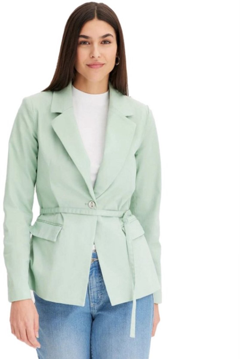 Bonprix dames blazer katoen mintgroen
