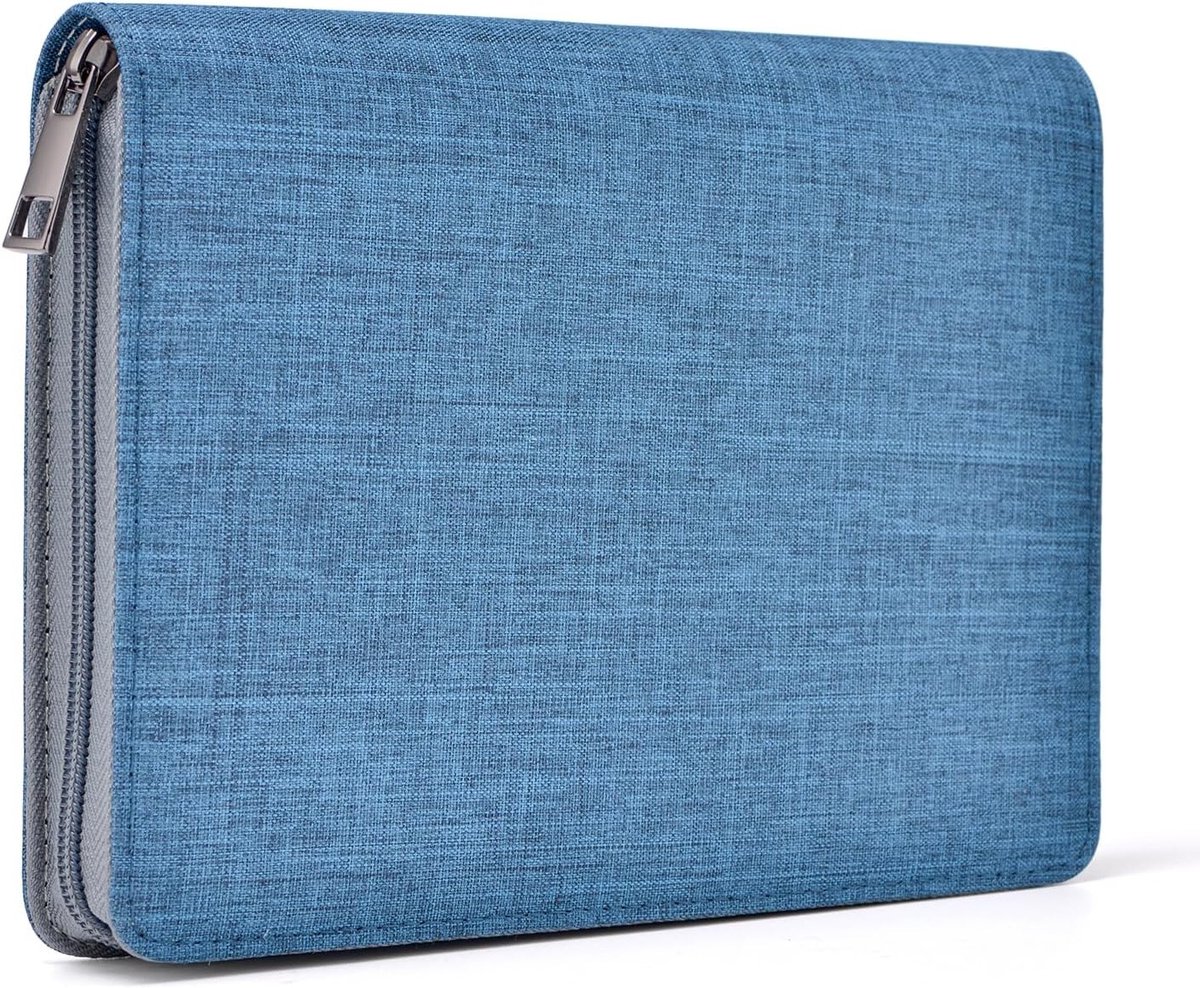 Premium Waterdichte Canvas Pennen Organizer met Individuele Sluiting en Opbergruimte voor Diverse Pennen
