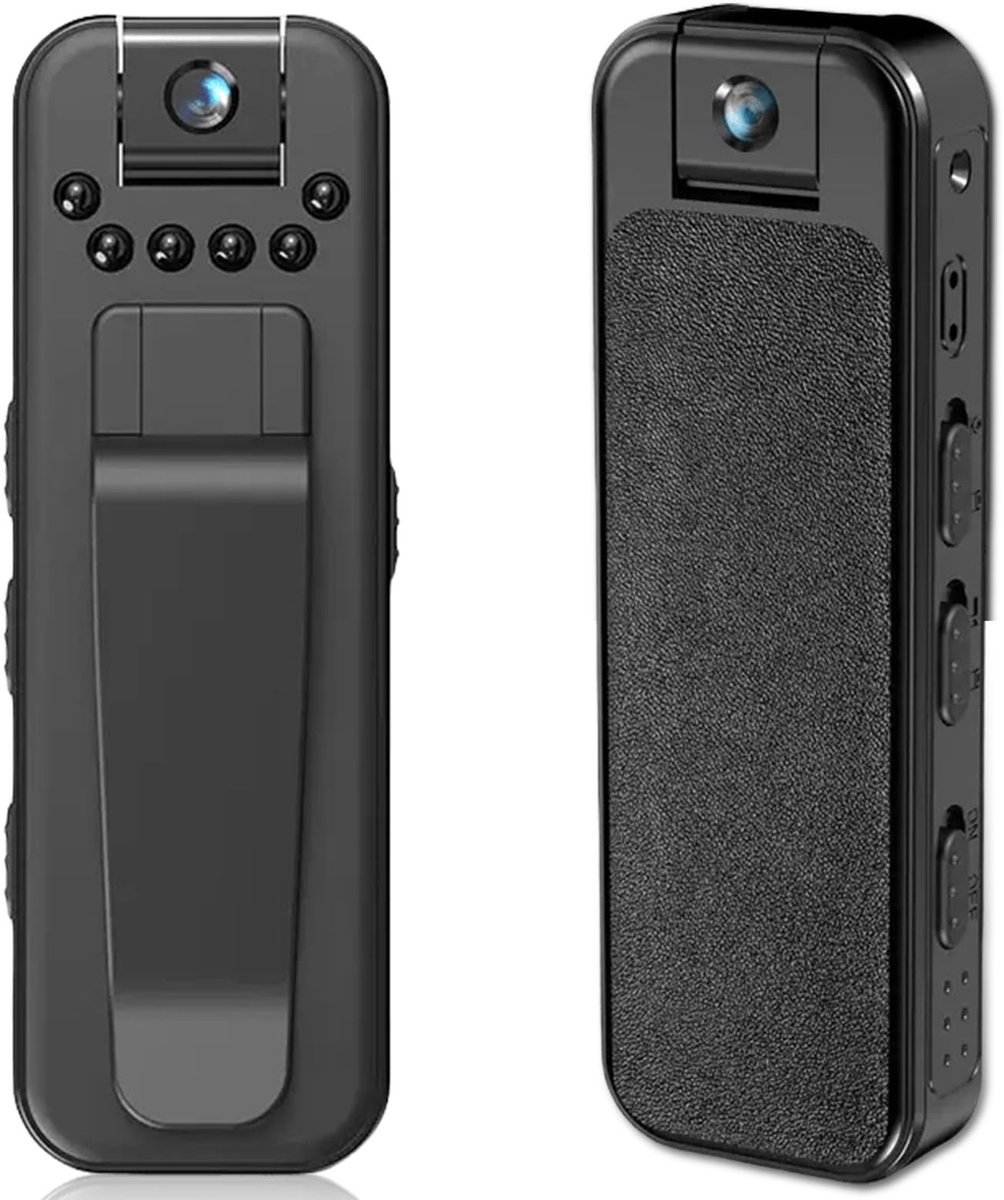 Dailygoody - Draagbare Mini Camera - Beveiligingscamera - 1080P - Kleine Bodycam - Wifi Verbinding - Voor Binnen en Buiten - Draaibaar Objectief