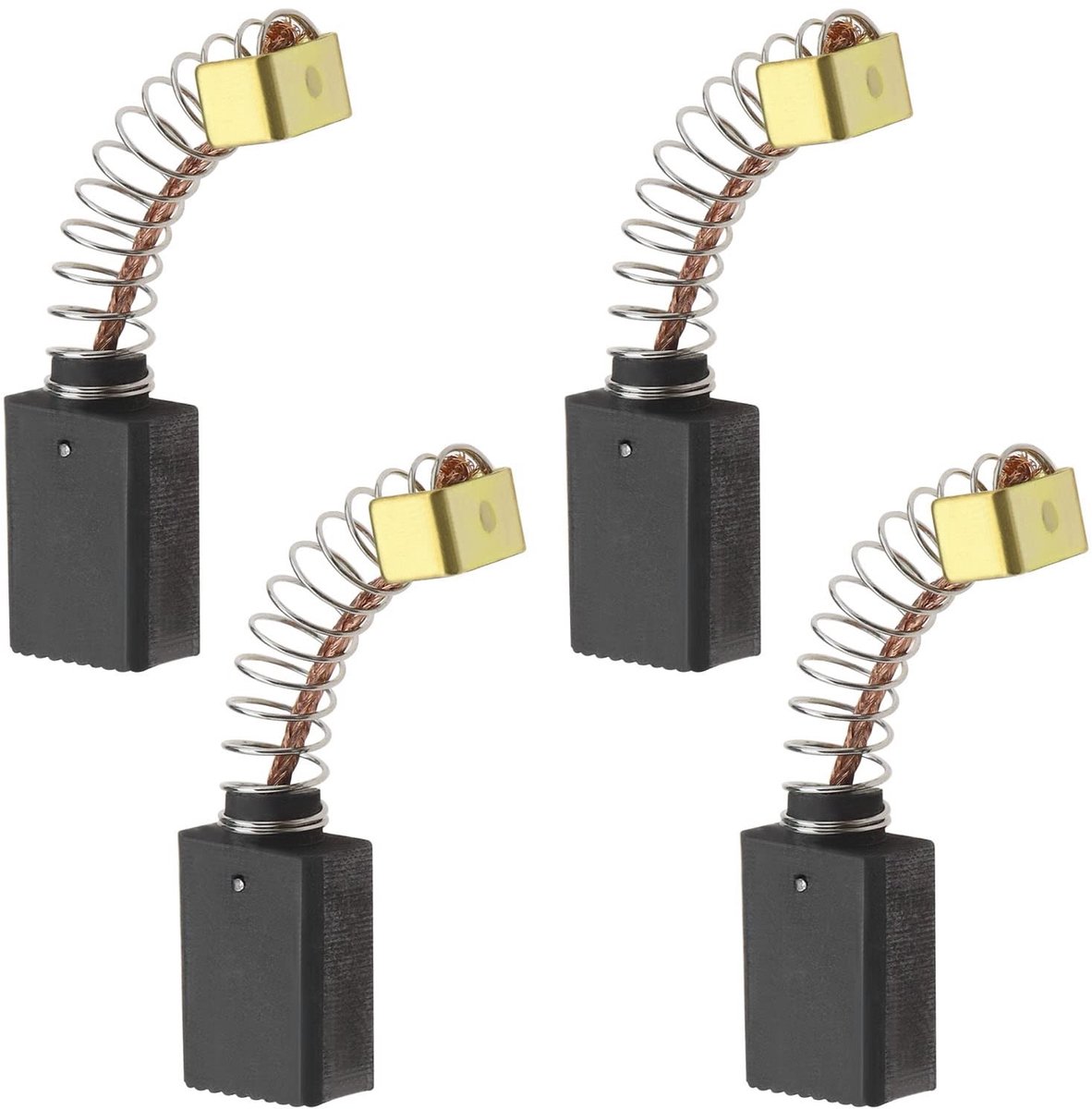 Dailygoody - Koolborstels - 2 paar koolborstels - Perfect voor elektrisch gereedschap - 6 x 11 x 16 mm - Compatibel met boorhamer - Hoogwaardige reser..