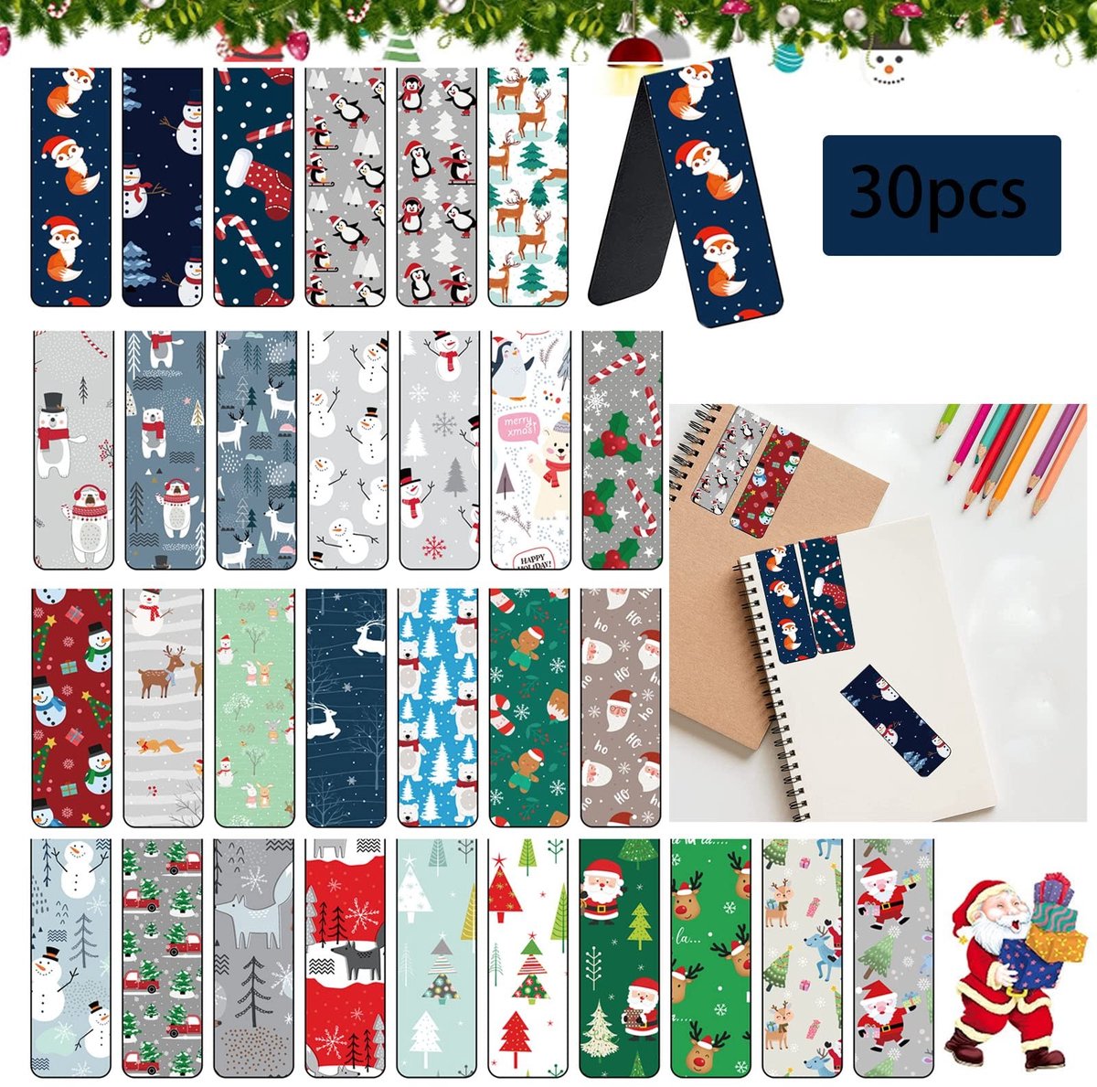 Dailygoods - Dailygoody - Magnetische Boekenleggers - Kleurrijke Bladwijzers - Eenvoudig te gebruiken - 30 Stuks - Decoratieve Bladwijzers - Perfect voor lezers -