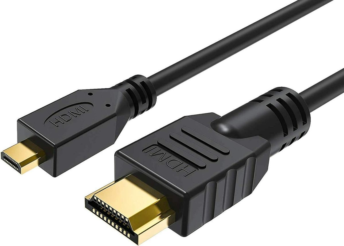 Dailygoods - Dailygoody - Micro HDMI Kabel - 3m - Hoogwaardige Videoverbinding - Compatibel met GoPro Hero3 en Hero4 - Perfect voor videoproductie - Geschikt voor