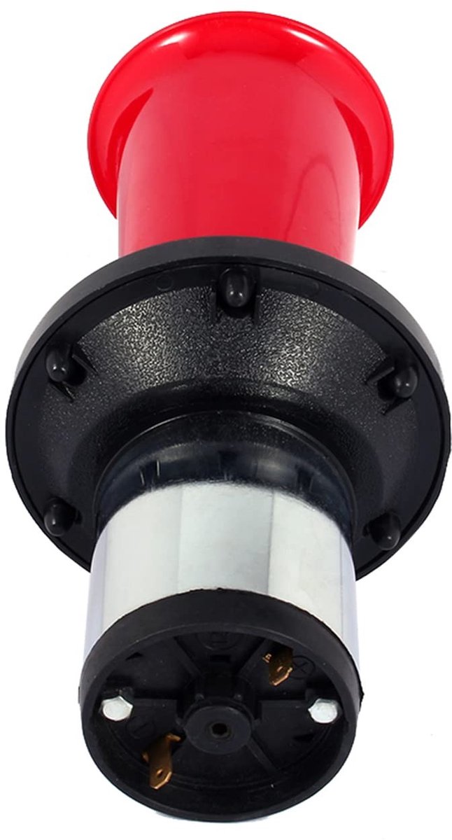 Dailygoods - Dailygoody - Vintage oldtimer-claxon - 110dB sirene - krachtige prestaties - rood - eenvoudig te monteren - geschikt voor 12V voertuigen
