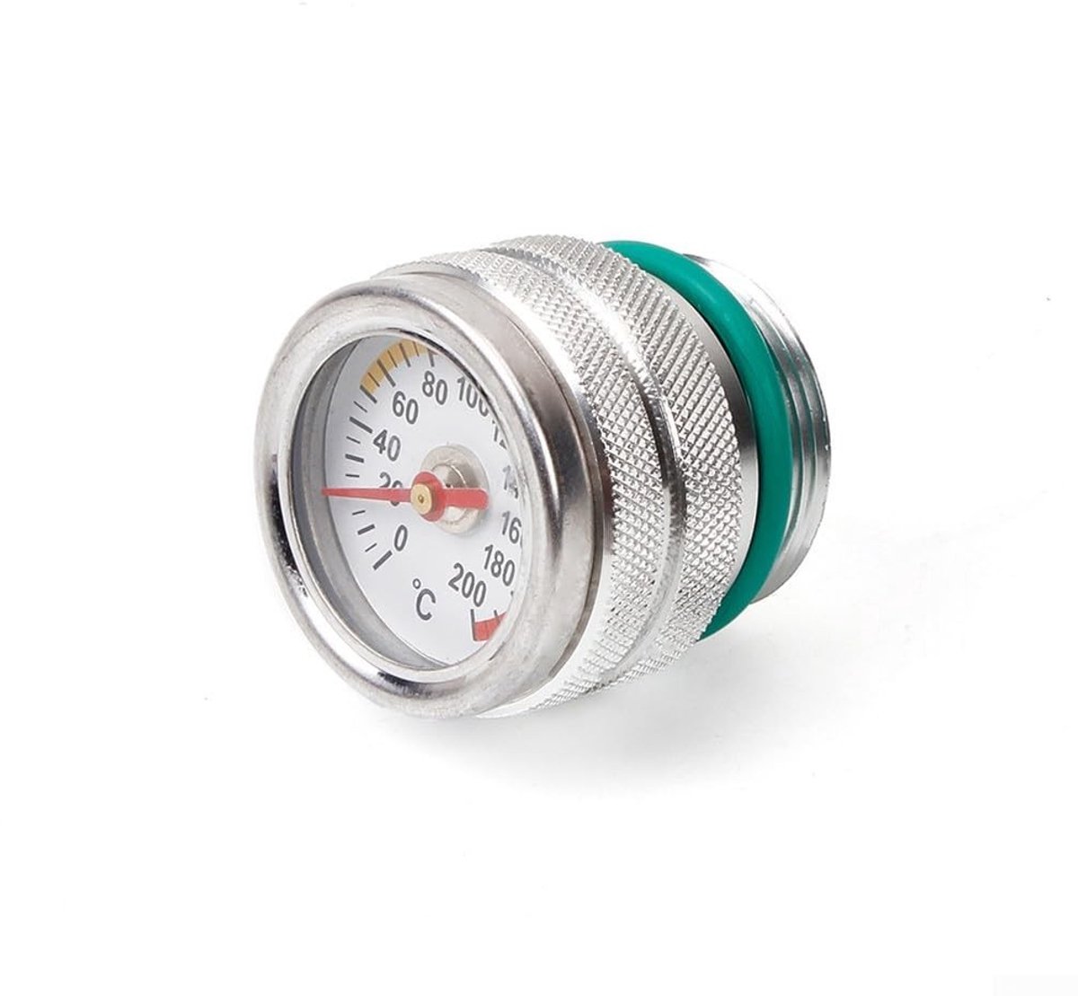 Dailygoods - Dailygoody - Motorolie temperatuurweergave - Olie-indicator - Eenvoudig te installeren - Zilver - Geschikt voor W650 W400 W800 - Aluminiumlegering - 1...