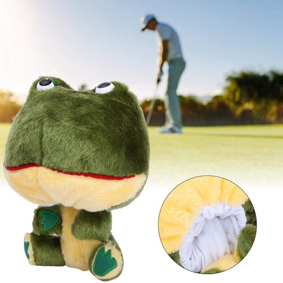 Dailygoods - Dailygoody - Golfclubhoezen - Pluche golfhoofdenhoezen - Perfecte pasvorm - Kikkervorm - Golfgeschenk - Golftasaccessoires - Geschikt voor golfclubs van Dailygoods — afbeelding 5