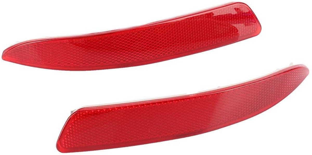 Dailygoods - Dailygoody - Achterbumperreflector - Bumperversiering - Veiligheid en zichtbaarheid - Rood - Reflectormarkering - Geschikt voor E70 X5 - 2007-2013