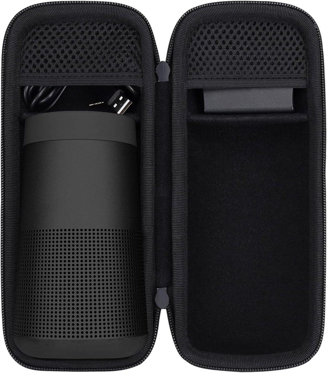Harde Beschermhoes voor Draagbare Bluetooth Speaker en Accessoires - Geschikt voor Bose SoundLink Revolve/Revolve II