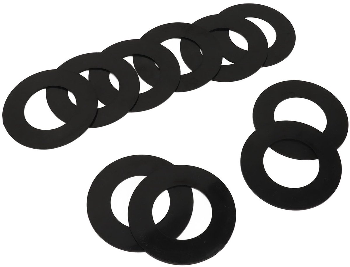Dailygoods - Dailygoody - 40 Mm Emmer Pin Shim Kit - Wrijvingsbestendig - Technisch Plastic - Vervanging voor Graafmachines - Geschikt voor Diverse Modellen