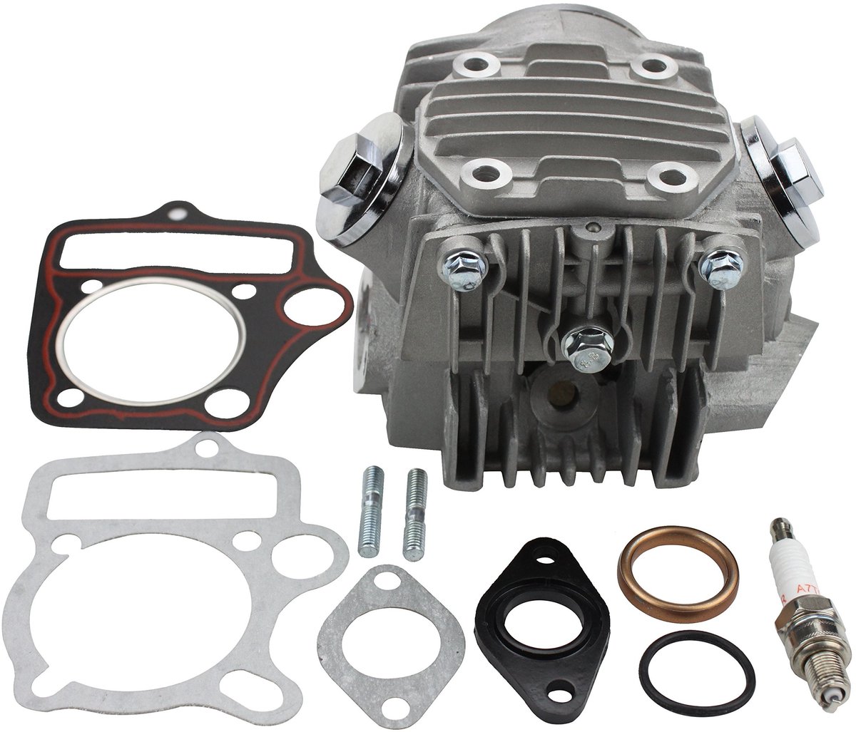 Dailygoody - Voltooide Cilinderkop Vervanging - 4 Stroke 110cc - Hoogwaardige Kwaliteit - Cilinder Afdichtingen Set - Geschikt voor Motoren - en G...