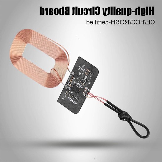 Draadloze Oplader Ontvanger voor DIY Projecten - Qi Standaard Oplaadspoel, 5V 1A, Circuitbord voor Smartphone Accessoires — afbeelding 5
