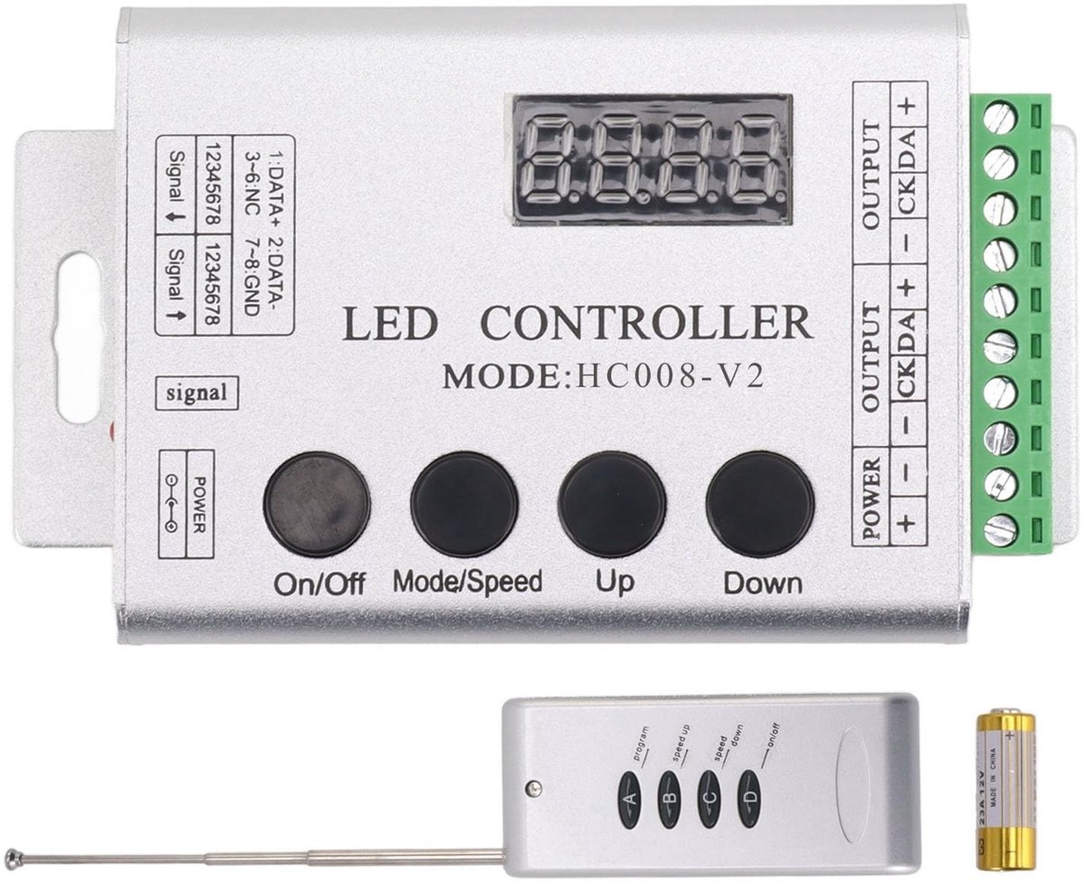 Dailygoods - LED RGB Controller voor Stripverlichting met RF Afstandsbediening