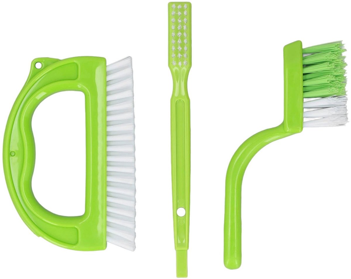 Dailygoods - 3-pack Tegelvoegschrobborstels voor Diepe Reiniging