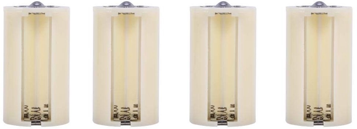 Golden crown - Batterijhouder - AA naar D batterij converter - 4-pack - Compact en lichtgewicht - Voor elektronica en noodgevallen - Ideaal voor huish