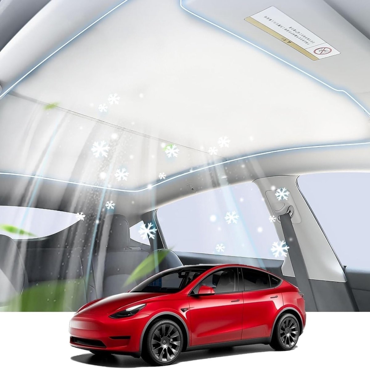 Zonneschermen voor T-ESLA Model 3 (2021-2023) - Vouwbare Parasol met Warmte-isolatie en Glazen Dak Bescherming