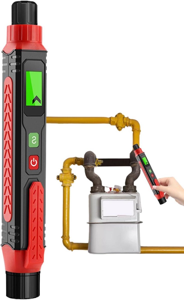 Gaslek Detector - Lekkage Melder - Veiligheid Thuis - Akoestisch Visueel Alarm - 30x30x30 mm - Niet gespecificeerd