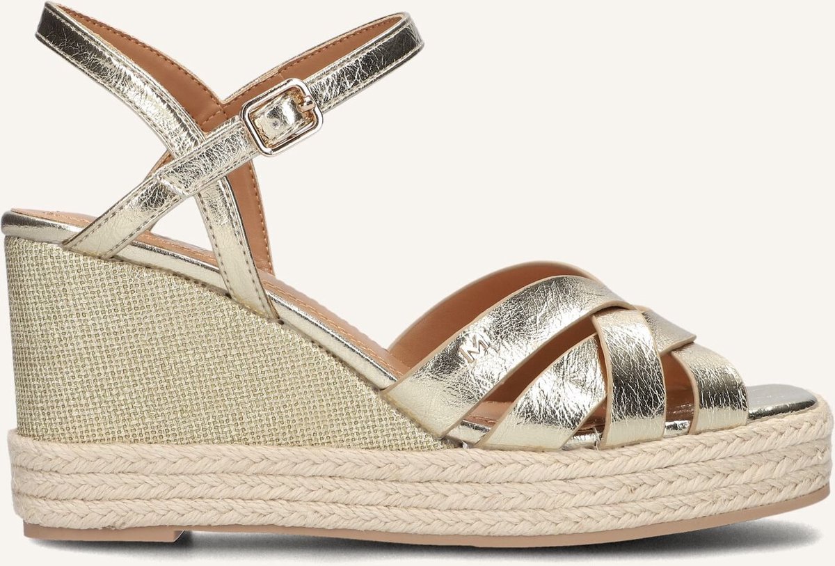 Mexx Tamika Sandalen Met Sleehak Dames Goudkleurig
