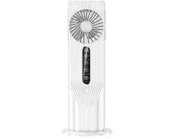 Draagbare airconditioning, 6 snelheidsinstellingen, persoonlijke koelventilator, met 6-uurs timer, 3-in-1 luchtkoeler, geschikt voor kamers, kantoren en kamperen, wit