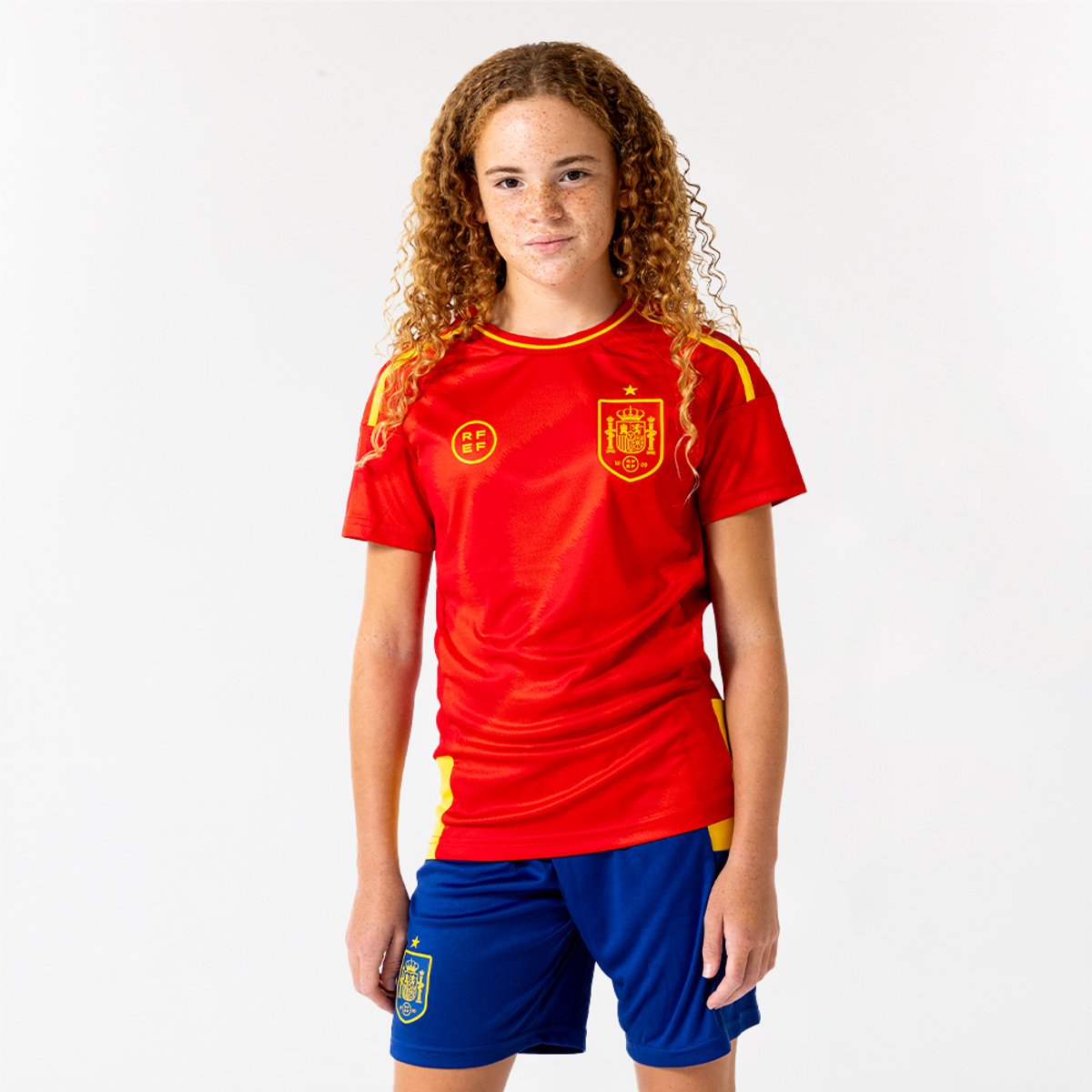 Spanje Thuis Tenue Kinderen - Lamine Yamal - Maat 116 t/m 164 - Tenues & Broekjes - Spaans Elftal - Voetbalshirt Kinderen - Voetbalkleding