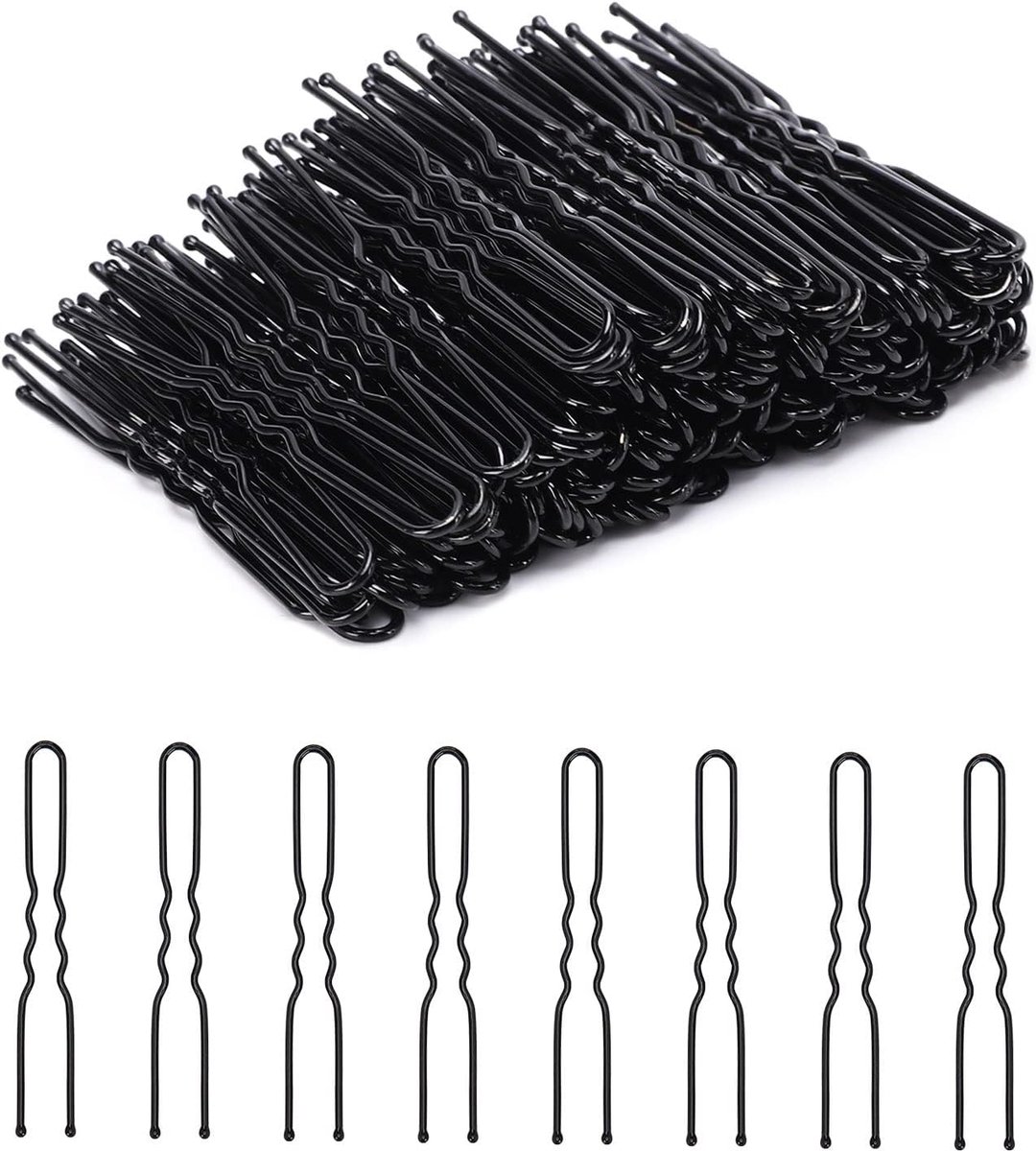 U-vormige haarspelden - 200 stuks voor Updos en Haarstyling
