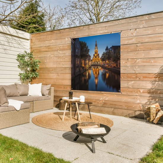 Nappe de jardin Alkmaar - Canal - Nuit - 100x100 cm