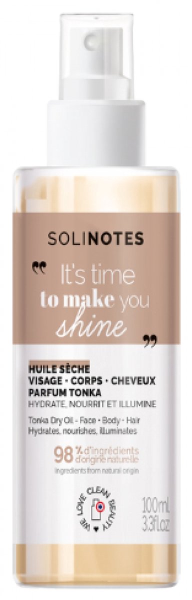 Solinotes Droge Olie Gezicht, Lichaam en Haar 100 ml (Geur : Tonka)