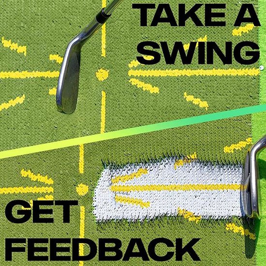 Golf Trainingsmat - Oefenmat Slag - Golfswing Verbeteren - Realistische Balvlucht Simulatie - 25 x 50 cm - Groen van GOLF — afbeelding 4