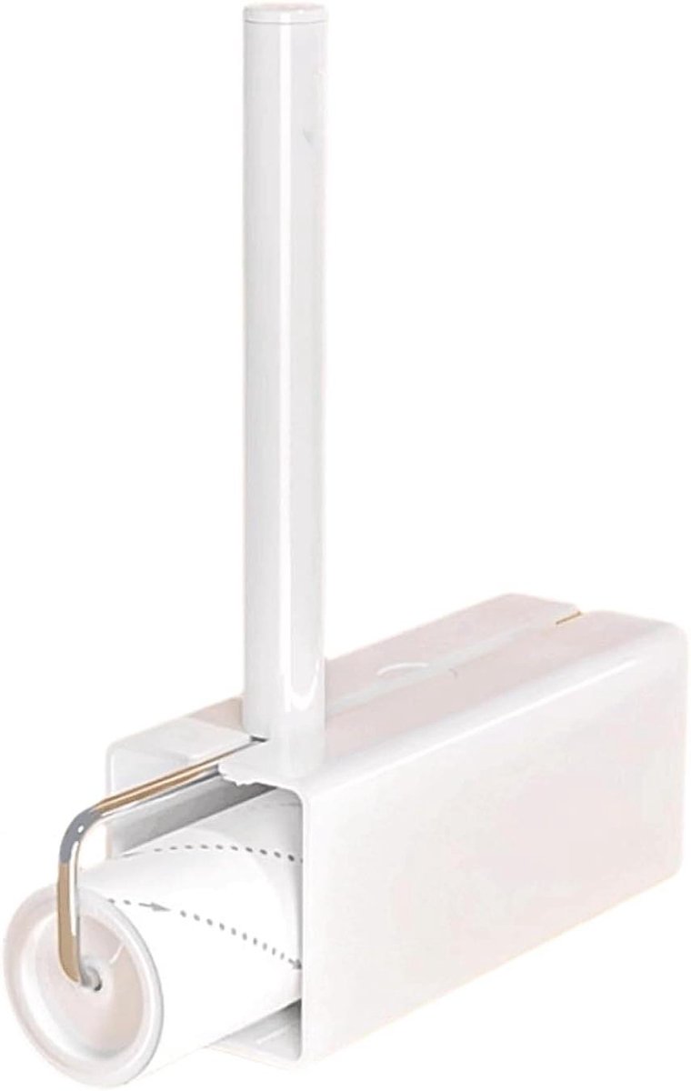 Pluisroller Met Basis - Kledingroller Ontpluizer - Kleding Reinigen - Verbeterde Plakkerigheid - 18 x 7 x 26 cm - Wit